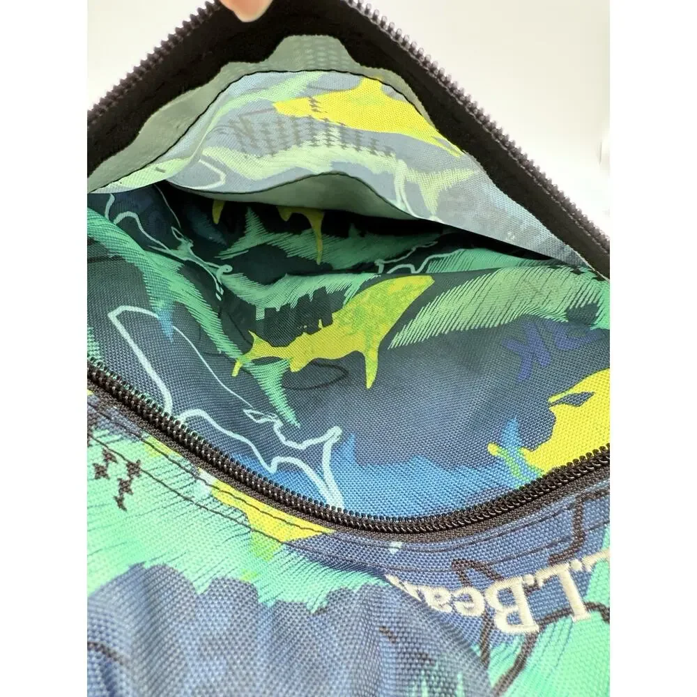 L.L.Bean Shark-Themed Backpack Book Bag for School Zip Closure